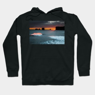 Waves of Fire, Dyrhólaey, Iceland Hoodie